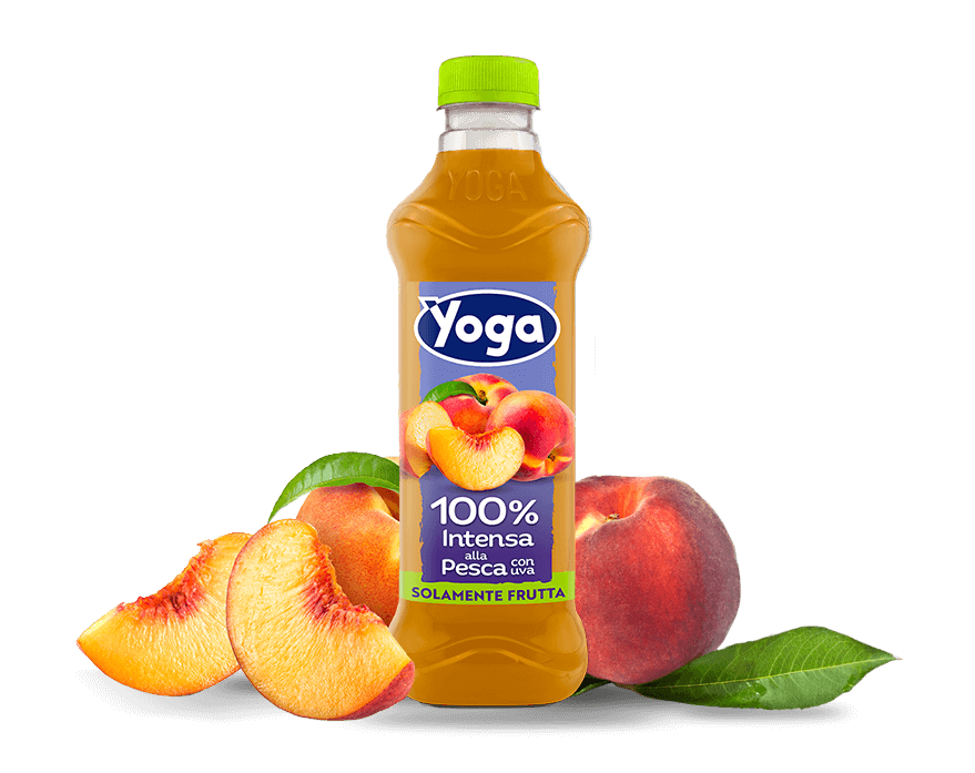 Yoga 100% peach juice: drink your fruit